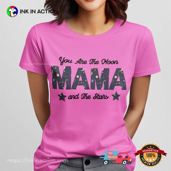 National Moon Day Moon And The Stars Mama Shirt