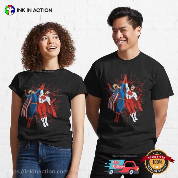 Omni Man And Homelander High Five Classic T-shirt