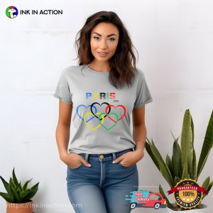 Paris 2024 Olympic Heart Rings T-shirt