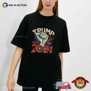 Patriotic Trump Try Hand Graphic T-shirt