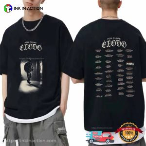 Peso Pluma Exodo Tour 2024 Dates Vintage 2 Sided T shirt 2