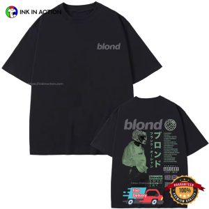 Rapper Frank Ocean Blond Album Japanese Style 2 Sided T shirt 1