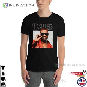 Rapper Usher Retro 90s Graphic T-shirt