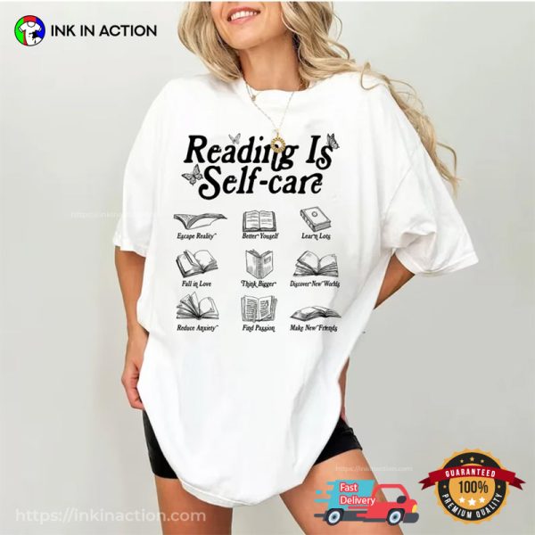 Reading Is Self-Care Comfort Colors T-shirt, Gifts For Book Lovers