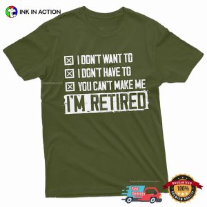 Retirement Dad Funny Announcement Tee 2