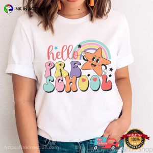 Retro Hello Pre School Unisex T shirt 2