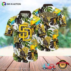 San Diego Padres Parrot Paradise Hawaiian Shirt
