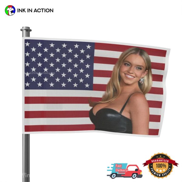 Sexy Sydney Sweeney USA Flag