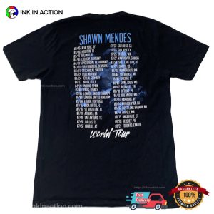 Shawn Mendes World Tour Schedules Fanart Tee