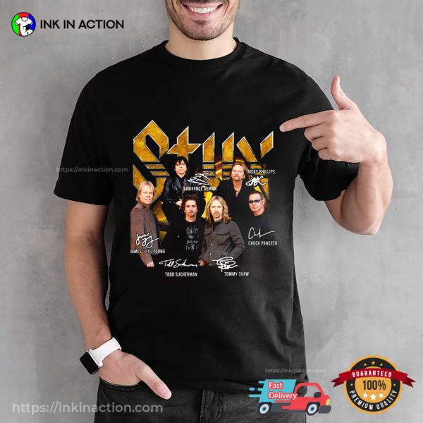 Styx Band 2024 Tour Signatures Unisex T-shirt