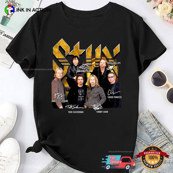 Styx Band 2024 Tour Signatures Unisex T-shirt