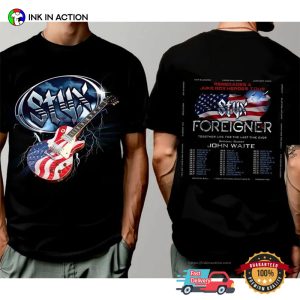 Styx And Foreigner Summer 2024 Tour 2 Side Shirt