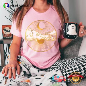 Sun And Moon Mystical Trendy Space Graphic Tee