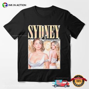 Sydney Sweeney Vintage Retro Portrait T shirt 3