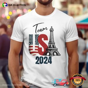 Team USA Eiffel 2024 Olympics T-shirt