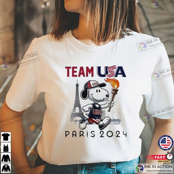 Team USA Snoopy Olympic 2024 T-shirt