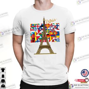 The 2024 Summer Olympics Flags Of The World T shirt 3