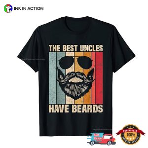 The Best Uncles Have Beards Vintage handsome beard man Tee 3