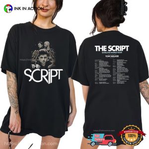 The Script Tour 2024 Concerts Vintage Graphic T shirt