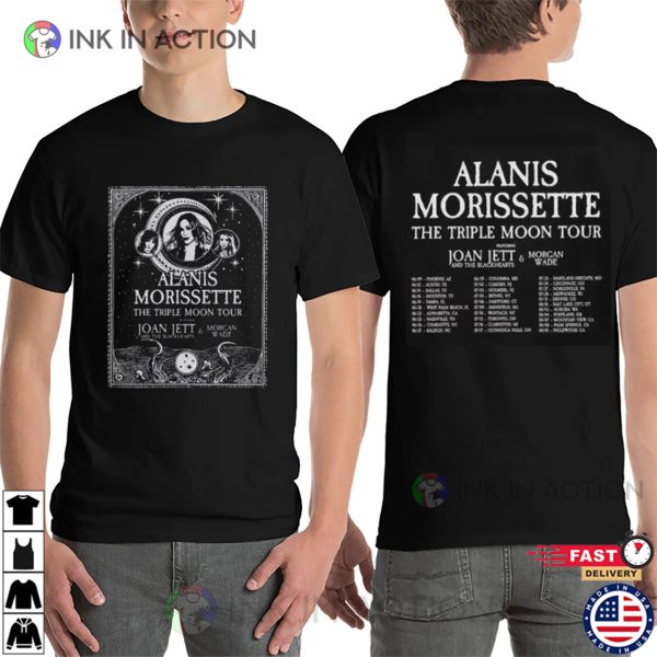 The Triple Moon Tour 2024 Alanis Morissette 2 Side Shirt