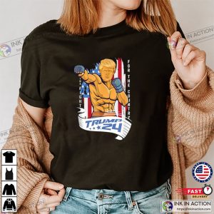 Trump 2024 MMA Fighter Style Fight For The Country Gift T-Shirt