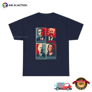 USA Presidents Graphic Tee, Kamala Harris Madam President 2024 Merch 1