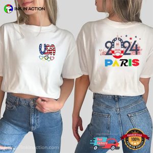 USA Team 2024 Olympics Paris Event 2 Sided T-shirt