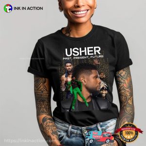 Usher Past Present And Future Tour 2024 Portrait Tee 2