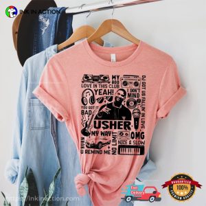 Usher Pop Music Concert Hits Comfort Colors T shirt 1