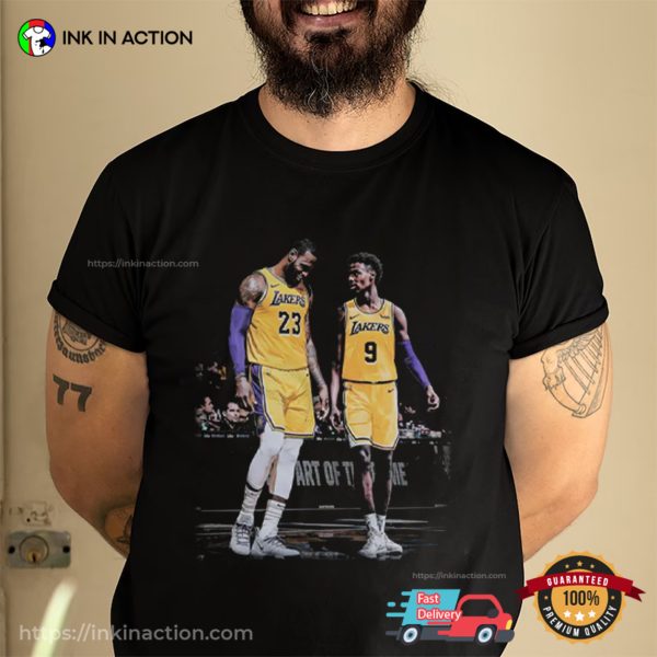 Vintage Lebron & Bronny James Number 23 And 9 Retro Style 90s Tee