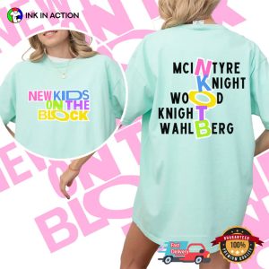 Vintage NKOTB 2024 Concert Comfort Colors 2 Sided Shirt 3