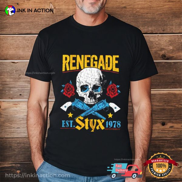 Vintage Styx Renegade Skull Unisex T-shirt