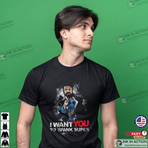 Vintage The Boys Season 4 Billy Butcher I Want You To Spank Supes Shirt