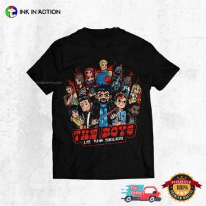 Vintage The Boys Ss4 All Cartoon Character Netflix Series Tee 4