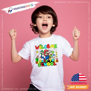 Welcome Back To School Super Mario T-shirt