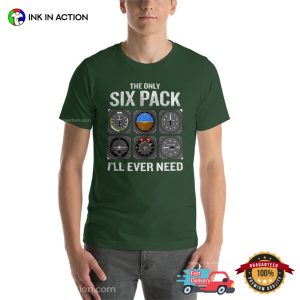 Workout Pilot The Only Six Pack I'll Ever Need Funny aviation t shirt 2