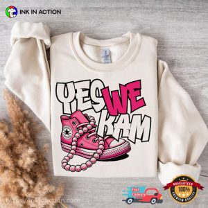 Yes We Kam Pink Converse Harris Vote T shirt 1