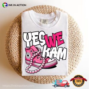 Yes We Kam Pink Converse Harris Vote T shirt 2