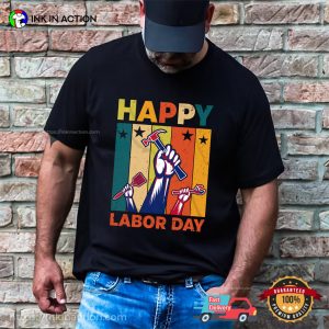 happy labor day Vintage Design Celebration T shirt 2