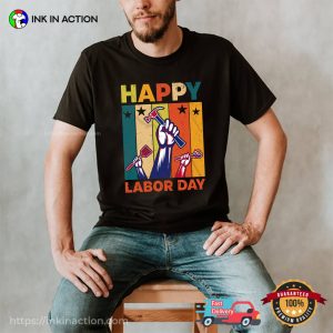 happy labor day Vintage Design Celebration T shirt 3