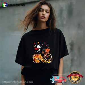 1st day of fall Snoopy Dog Ride Bike Unisex T Shirt