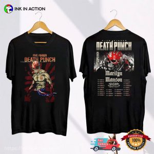 2024 Five Finger Death Punch Tour Schedules 2 Sided T shirt 2