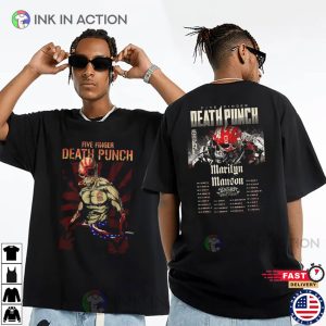 2024 Five Finger Death Punch Tour Schedules 2 Sided T shirt