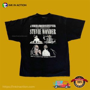 A Wonder Summer's Night Tour The Legendary Stevie Wonder Retro T shirt 1