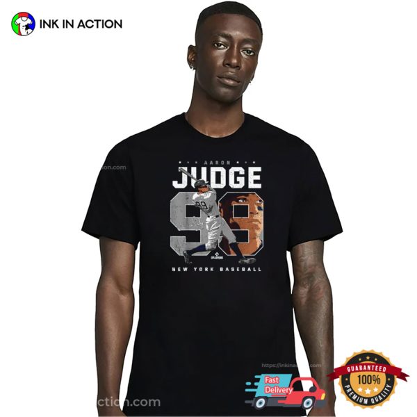 Aaron Judge Number Portrait MLBPA Unisex T-Shirt