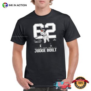 Aaron judge signature 62 home runs MLB Tee 1