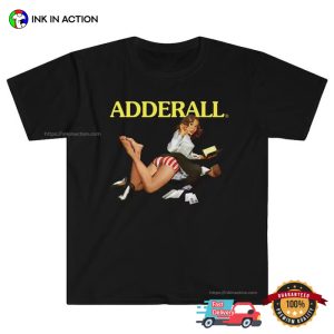 Adderall Study Drugs Attention Old School Tee 1