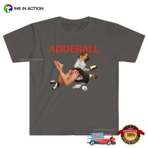 Adderall Study Drugs Attention Old School Tee 3