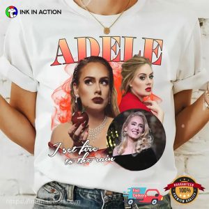 Adele I Set Fire To The Rain Concert Graphic Tee 1