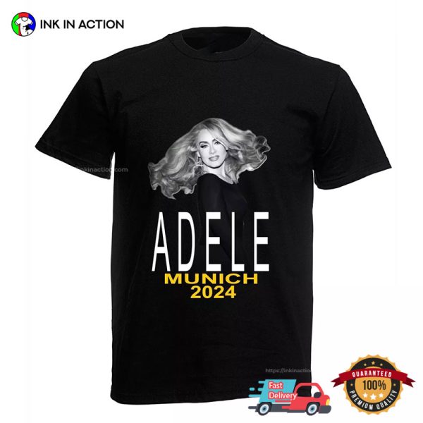 Adele Munich 2024 Tour Tee Shirts